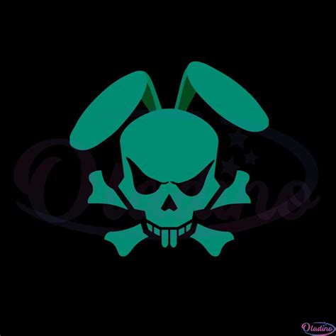 bunny head with crossbones|rabbit with crossbones logo.